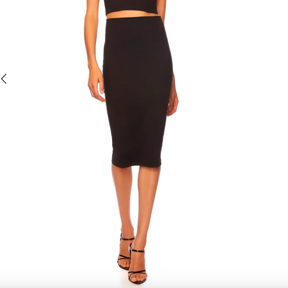NWT LEITH Skinny Jersey Knit Midi Tube Skirt
